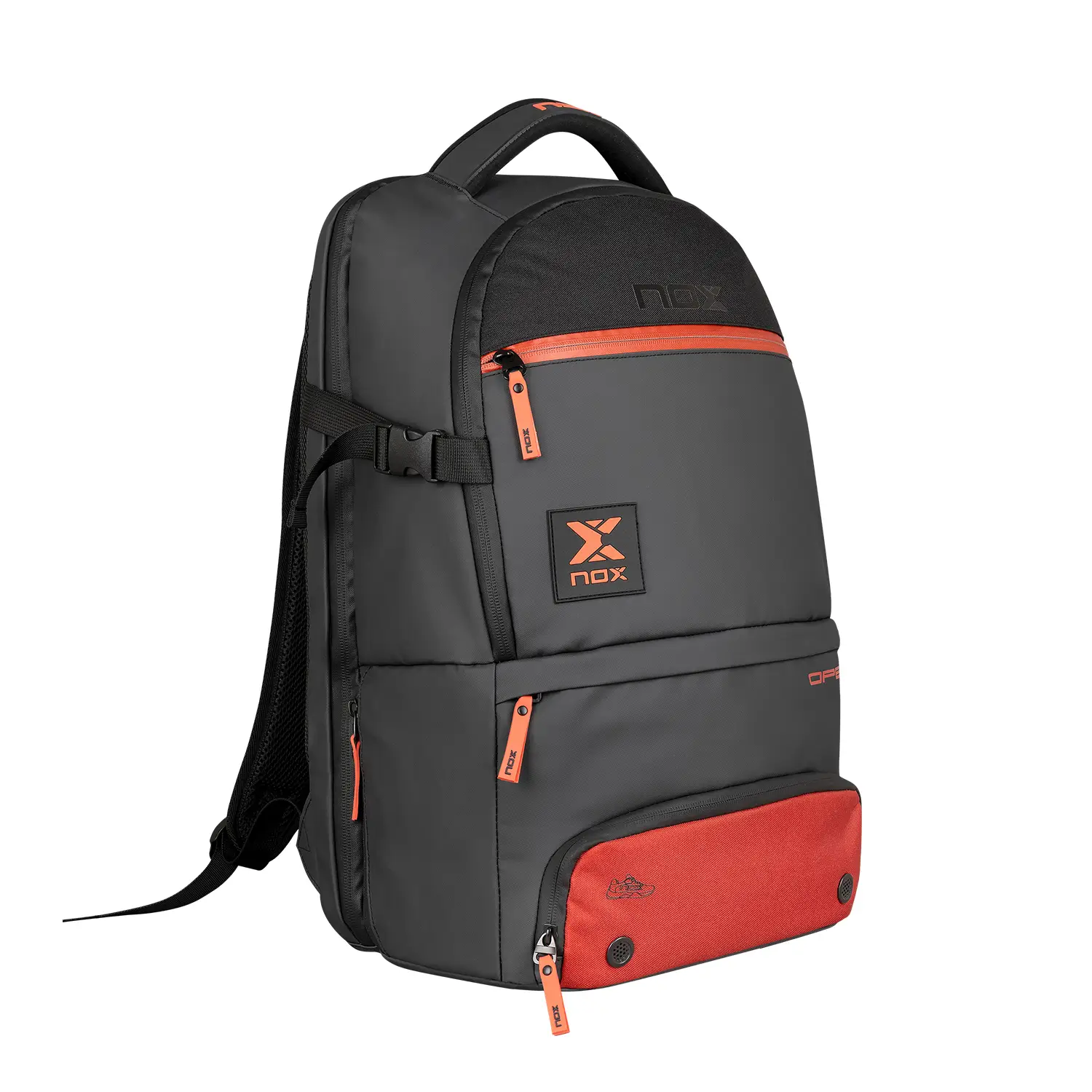 Mochila Nox Luxury Open Series Negro Rojo - 2 - Vista 2