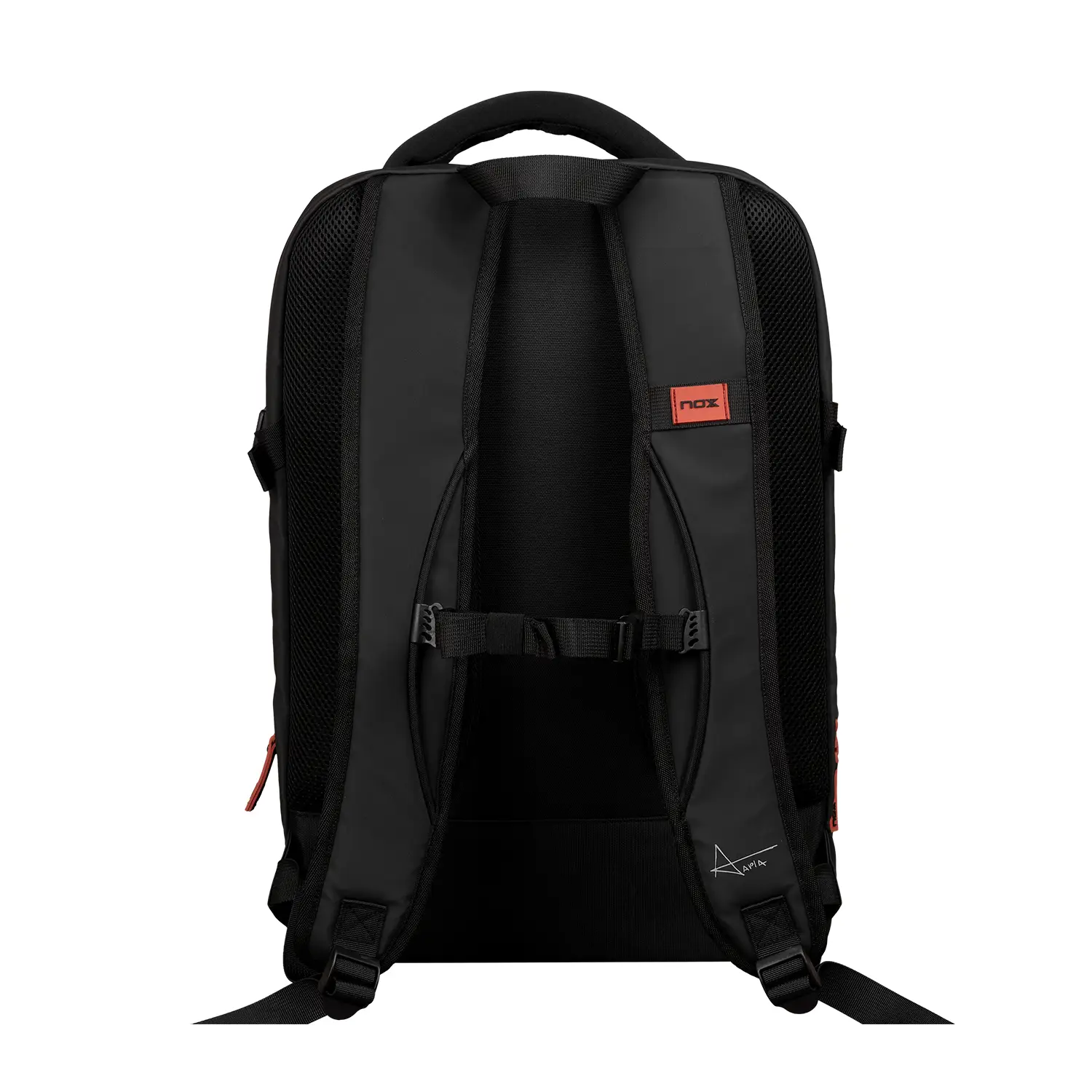 Mochila Nox Luxury Open Series Negro Rojo - 3 - Vista 3
