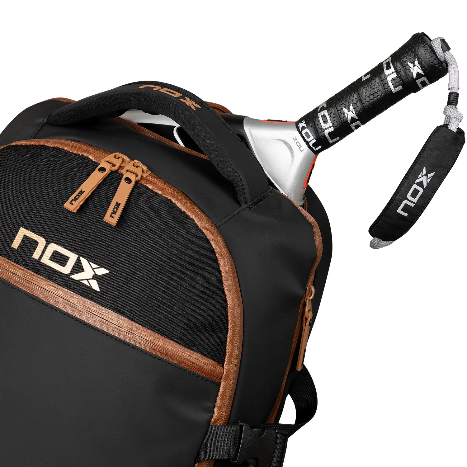 Mochila Nox Luxury Open Series Negro Marrón - 5 - Vista 5